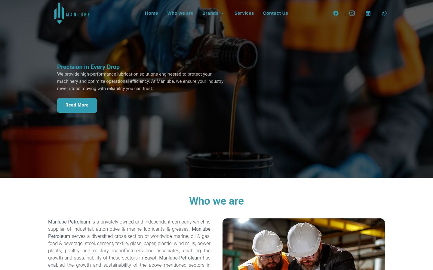 Manlube Egypt website