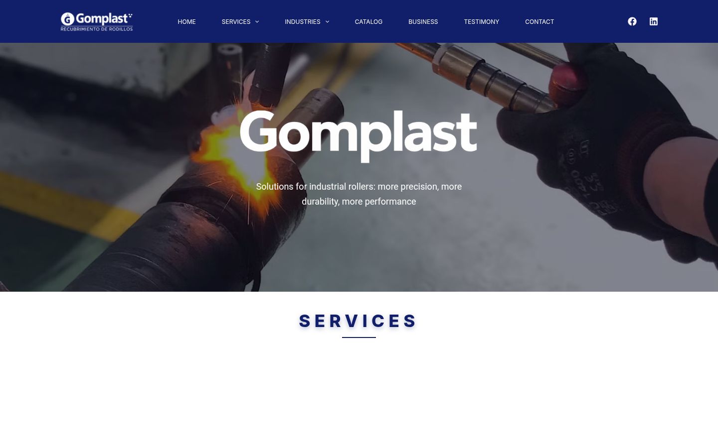 Gomplast website
