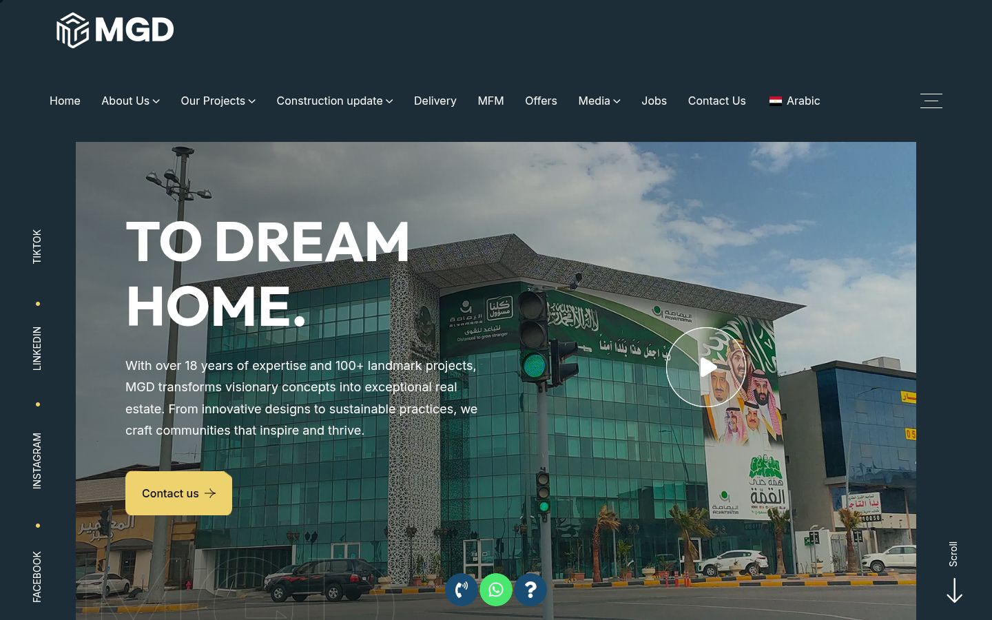 MGD Developers website