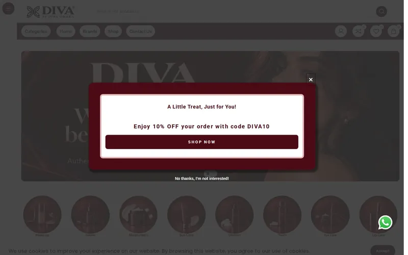 Diva By Dina website