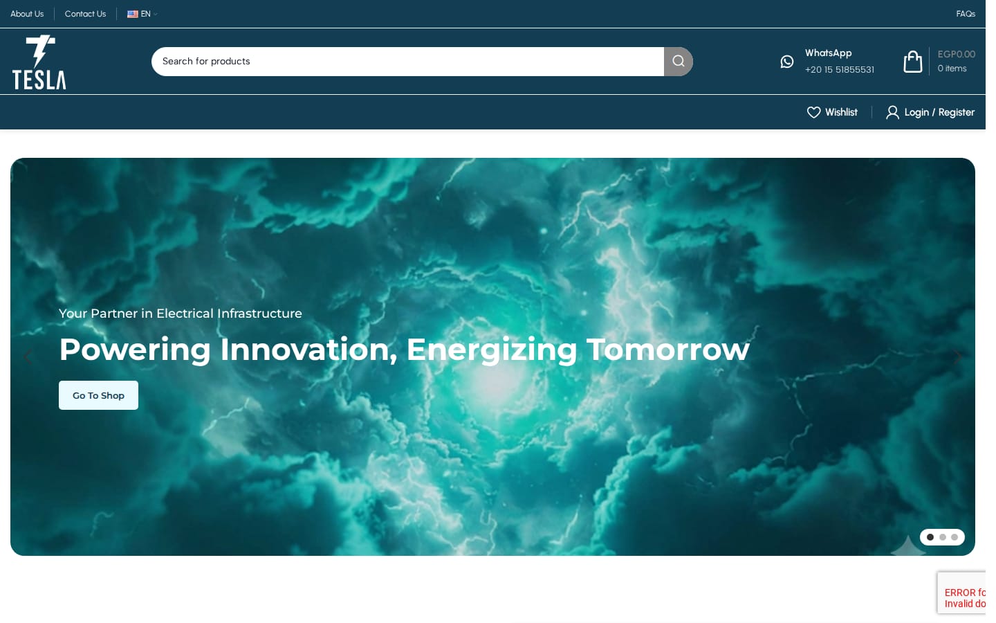 Tesla Misr website