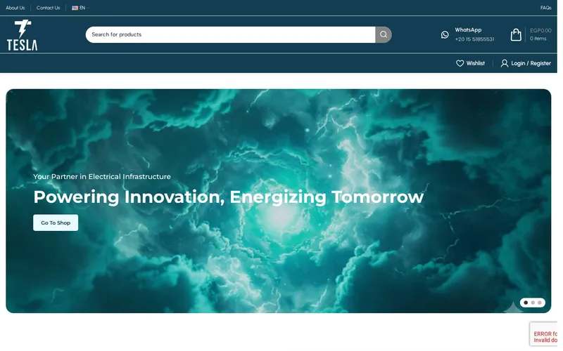 Tesla Misr website
